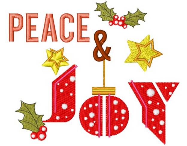 Picture of Peace & Joy Machine Embroidery Design