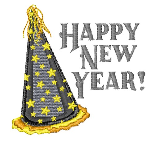 Happy New Year! Machine Embroidery Design