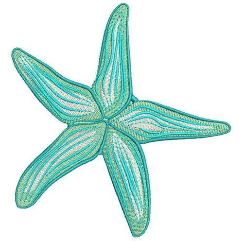Ripple Starfish Machine Embroidery Design