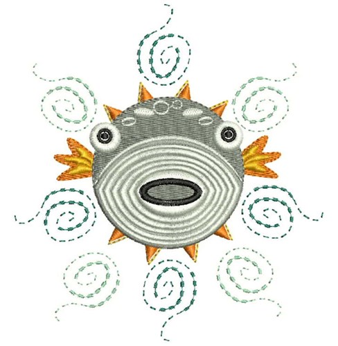 Blowfish Machine Embroidery Design