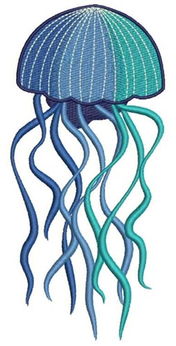Jellyfish Machine Embroidery Design