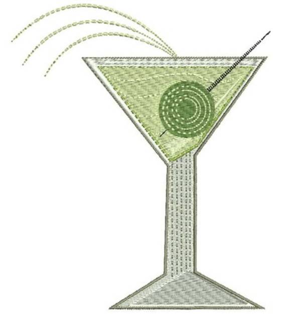 Picture of Rippled Martini Machine Embroidery Design