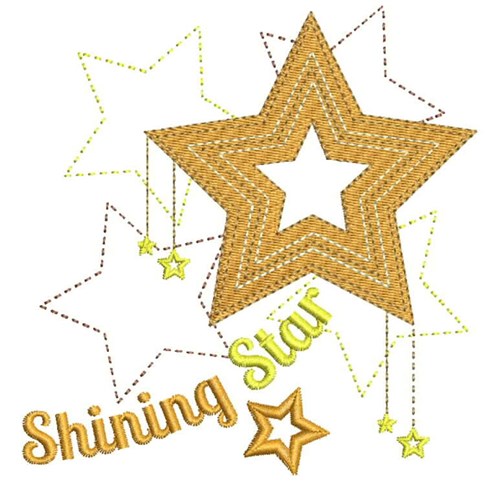 Shining Star Machine Embroidery Design