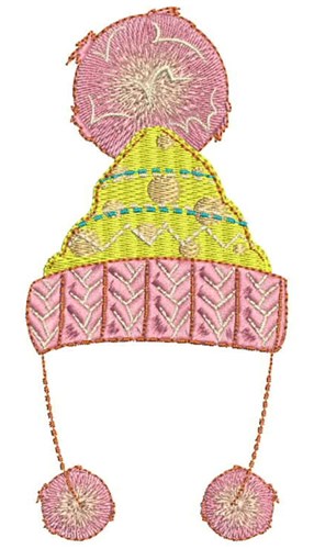 Winter Hat Machine Embroidery Design