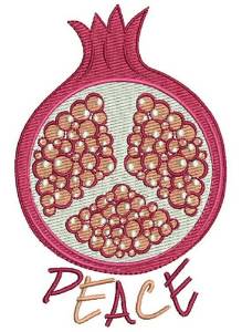 Picture of Peace Pomegranate Machine Embroidery Design