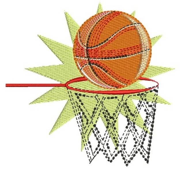 Picture of Basaketball Net Machine Embroidery Design