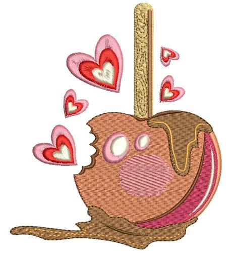 Love Candy Apple Machine Embroidery Design