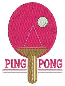 Picture of Ping Pong Machine Embroidery Design