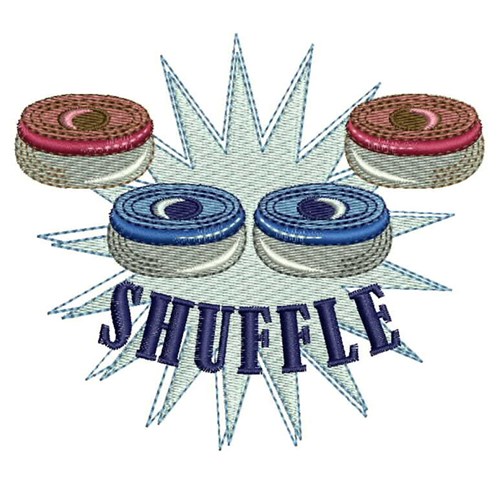 Shuffleboard Machine Embroidery Design