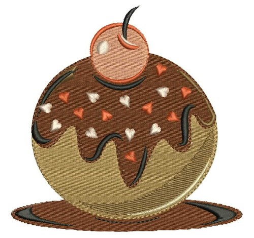 Valentine Donut Machine Embroidery Design