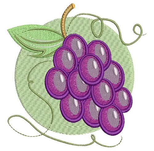 Grapes Machine Embroidery Design
