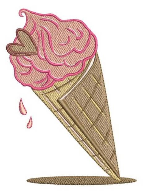 Picture of Love Ice Cream Machine Embroidery Design