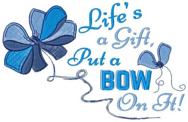 Picture of Put A Bow On It Machine Embroidery Design