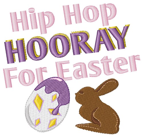 Hooray For Easter Machine Embroidery Design