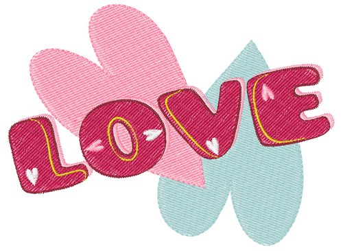 Valentines Day Love Machine Embroidery Design
