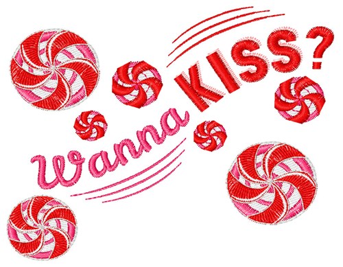 Wanna Kiss? Machine Embroidery Design