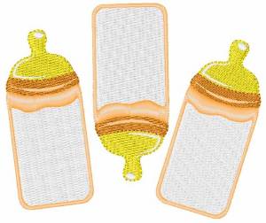 Picture of Baby Bottles Machine Embroidery Design