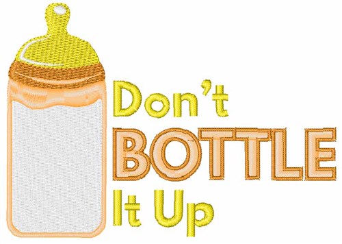 Don''t Bottle It Up Machine Embroidery Design