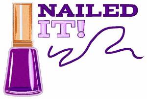 Picture of Nailed It Machine Embroidery Design