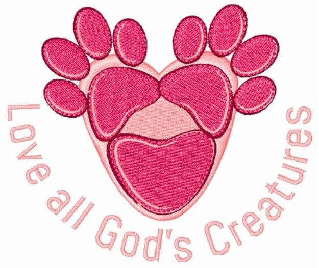 Picture of Gods Creatures Machine Embroidery Design