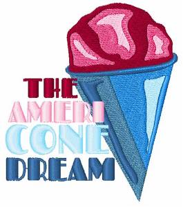 Picture of Ameri Cone Dream Machine Embroidery Design