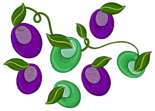 Grape Vine Machine Embroidery Design