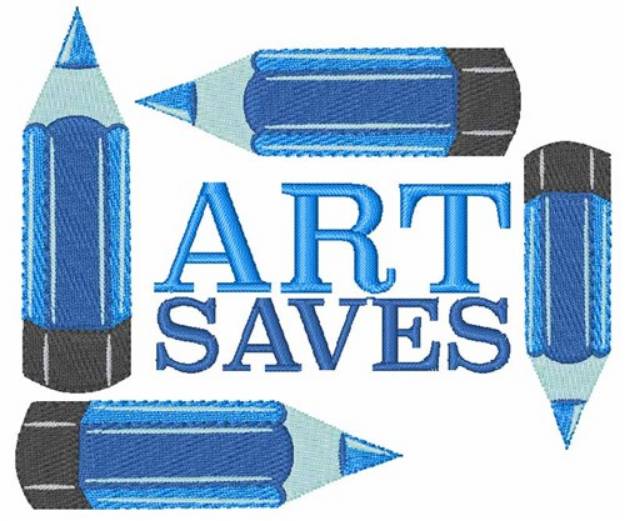Picture of Art Saves Machine Embroidery Design