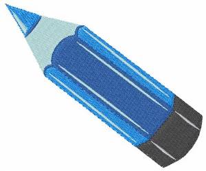 Picture of Blue Pencil Machine Embroidery Design
