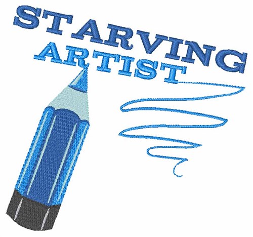 Starving Artist Machine Embroidery Design