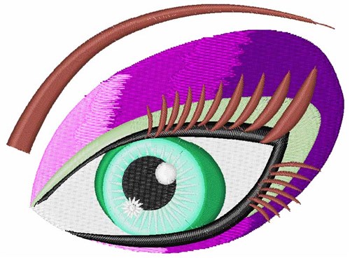 Eye Makeup Machine Embroidery Design