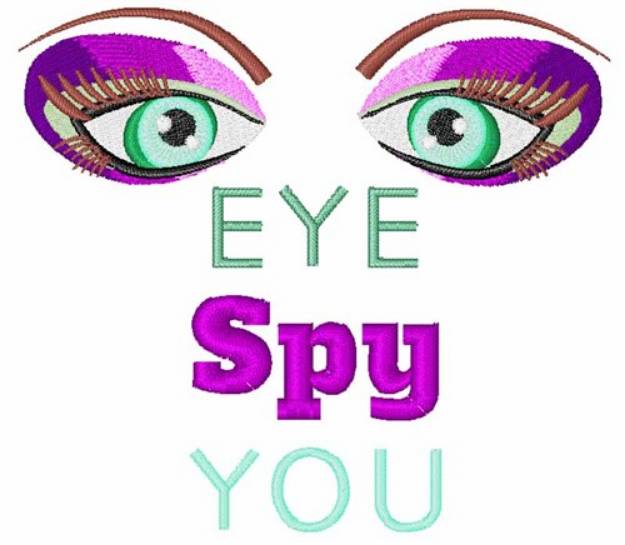 Picture of Eye Spy You Machine Embroidery Design