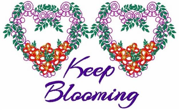 Picture of Keep Blooming Machine Embroidery Design