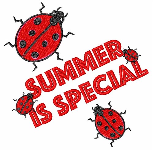 Summer Is Special Machine Embroidery Design