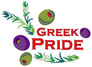 Picture of Greek Pride Machine Embroidery Design