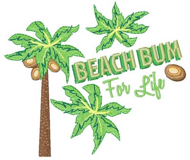 Picture of Beach Bum Machine Embroidery Design