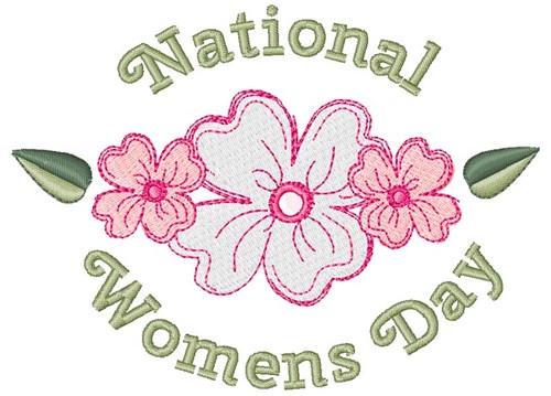 Womens Day Machine Embroidery Design
