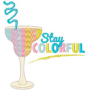 Picture of Stay Colorful Machine Embroidery Design