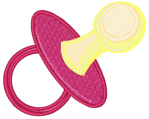 Baby Pacifier Machine Embroidery Design