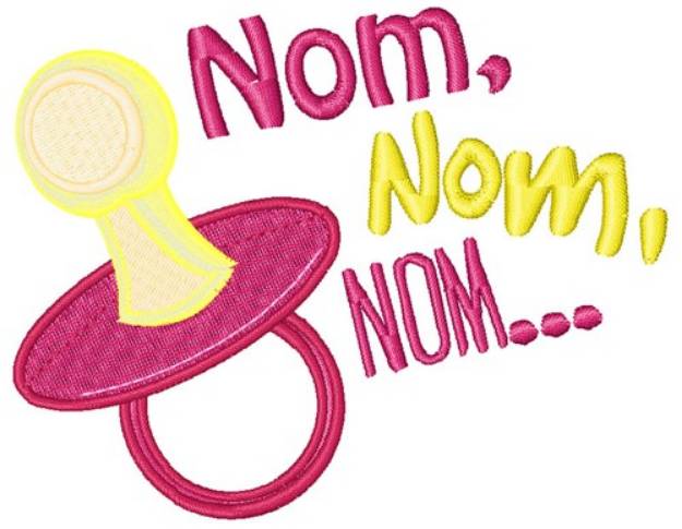 Picture of Nom Pacifier Machine Embroidery Design