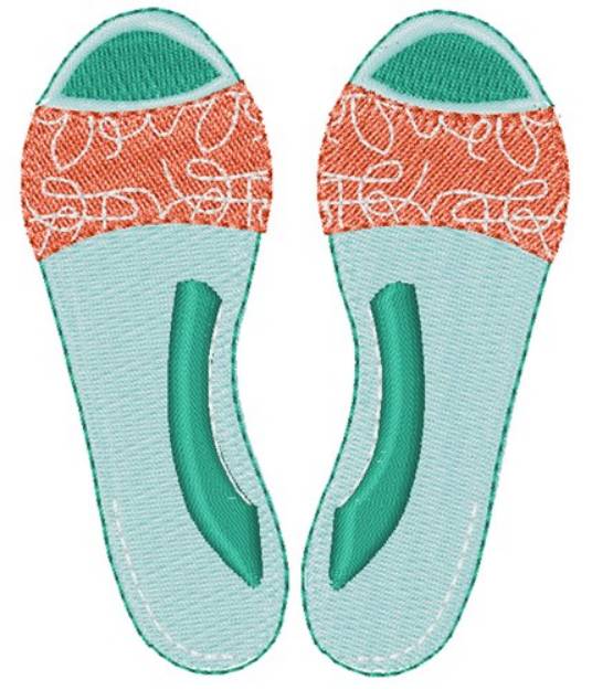 Picture of Summer Sandals Machine Embroidery Design