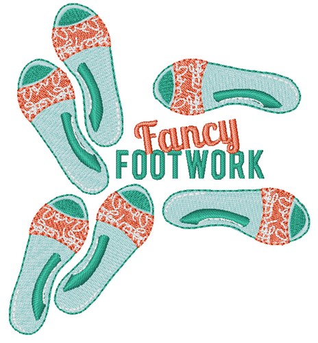 Fancy Footwork Machine Embroidery Design