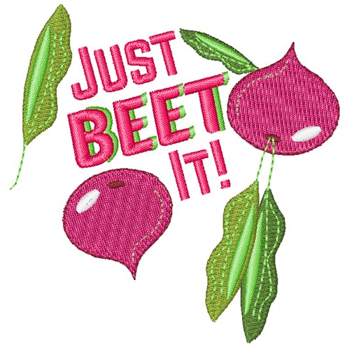 Just Beet It Machine Embroidery Design