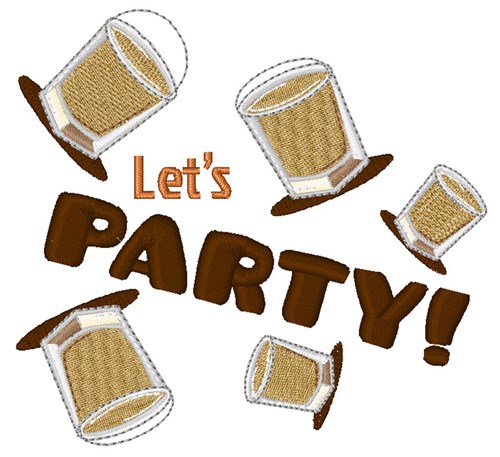 Lets Party! Machine Embroidery Design