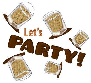 Picture of Lets Party! Machine Embroidery Design