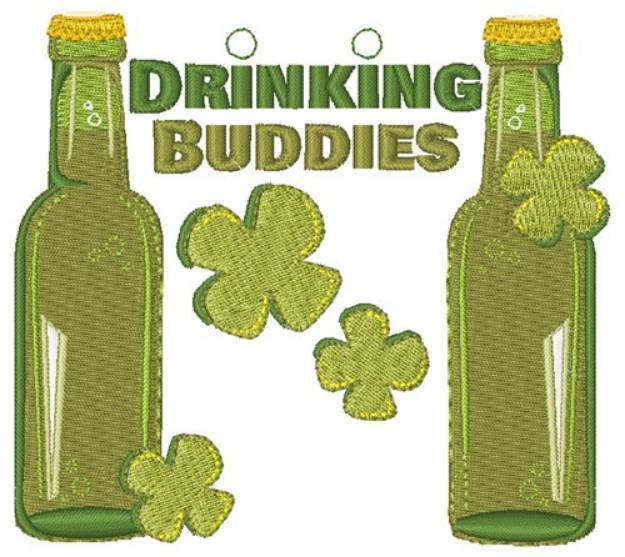 Picture of Drinking Buddies Machine Embroidery Design