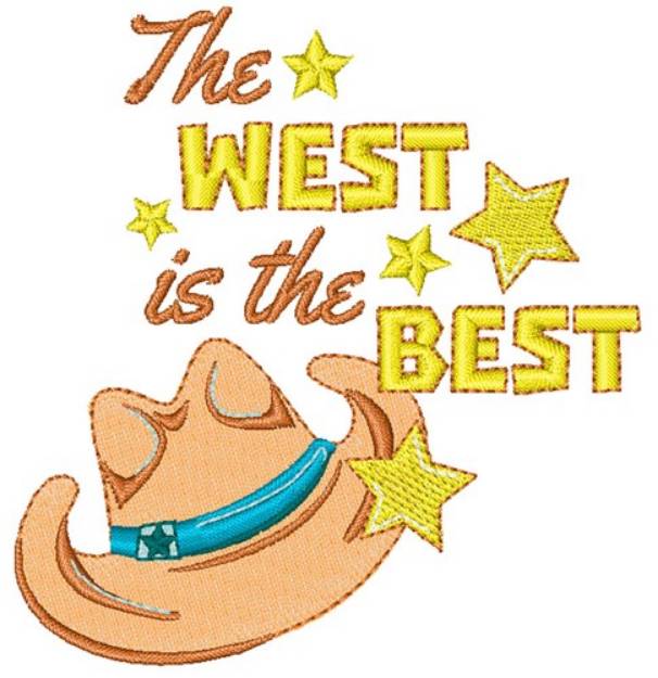 Picture of West Is Best Machine Embroidery Design