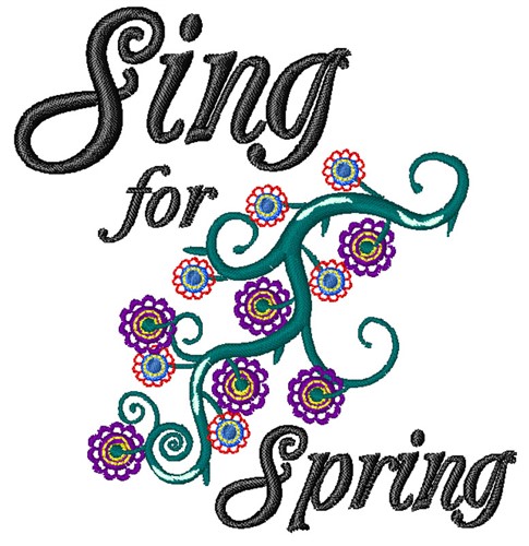 Sing For Spring Machine Embroidery Design