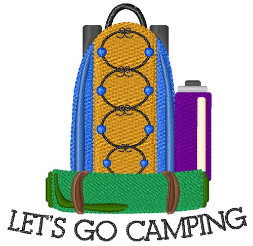 Let''s Go Camping Machine Embroidery Design