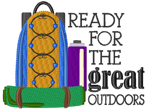 Ready For The Great Outdoors Machine Embroidery Design