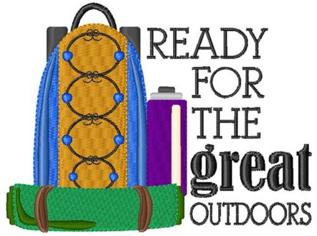 Picture of Ready For The Great Outdoors Machine Embroidery Design